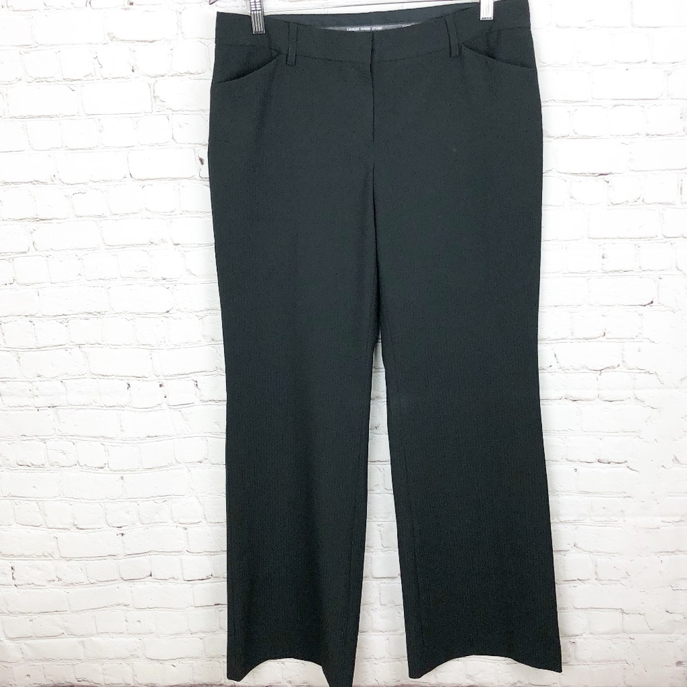 Express | Textured Pinstripe Editor Career Pants | Size 10